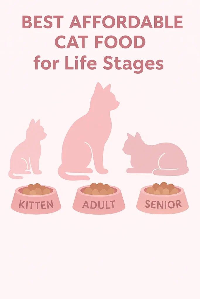 best affordable cat food for life stages